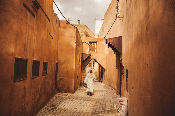 Traditional houses in Medina of Kairouan. A UNESCO world heritage site in Tunisia, North Africa