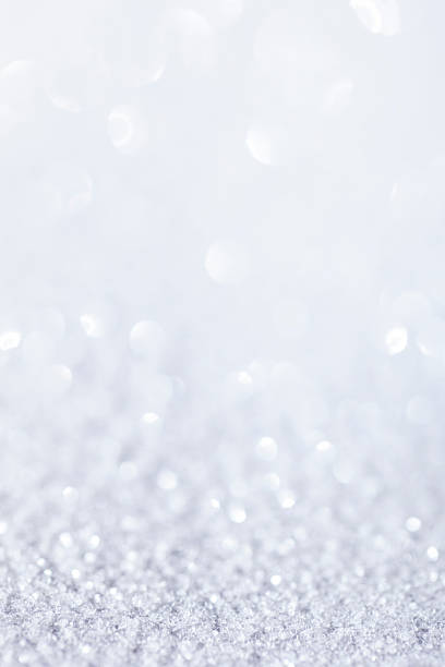 istock Snow White Defocused Glitter Background - Christmas Bokeh Gold 526808527