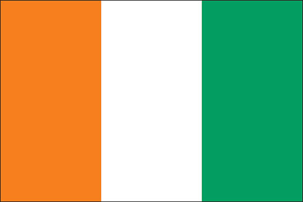 Ivory Coast flag vector art illustration