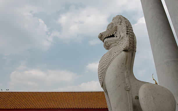 istock Lion in Wat Benchamabophit, Bangkok, Thailand 526810101