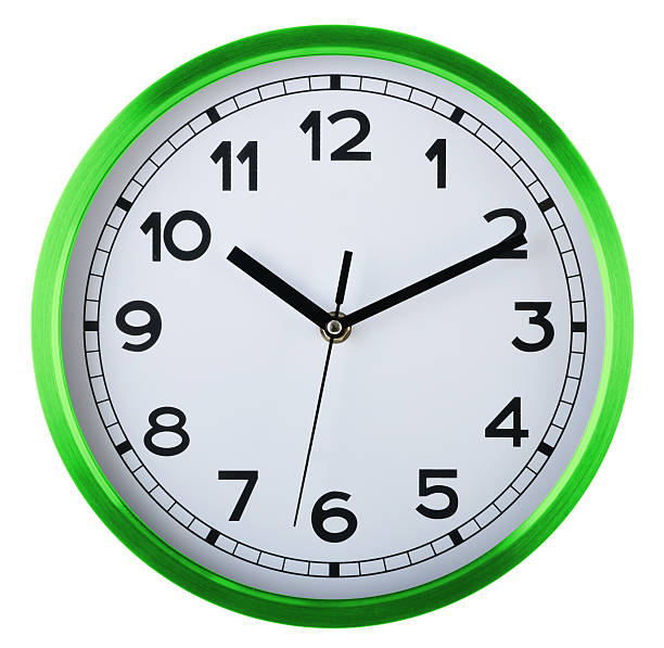 istock Wall clock isolated on white. Ten past ten. 526812329