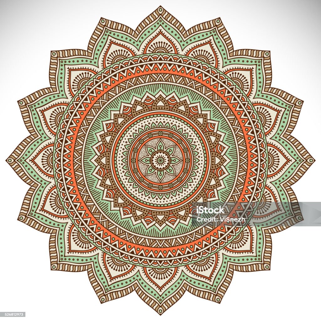 Mandala Mandala. Round Ornament Pattern. Vintage decorative elements. Hand drawn background. Islam, Arabic, Indian, ottoman motifs. Abstract stock vector