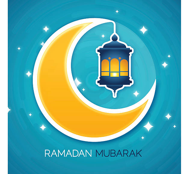 ilustrações, clipart, desenhos animados e ícones de ramadam mubarak - lantern wishing sky night