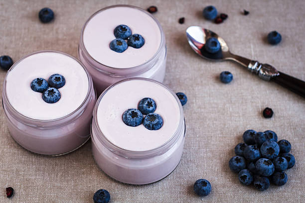 istock blueberry yogurt with berries on a napkin 526819724