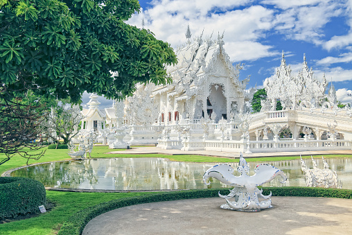 Wat Rong Khun, a Buddhist temple in Chiang Rai Province, Thailand