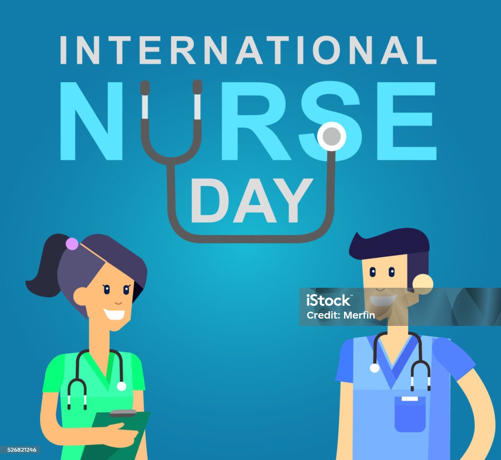 Vector illustration for International Nurse Day Vector illustration for International Nurse Day. Vector illustration for Nurse Day. Poster Nurse Day International Nurses Day stock vector