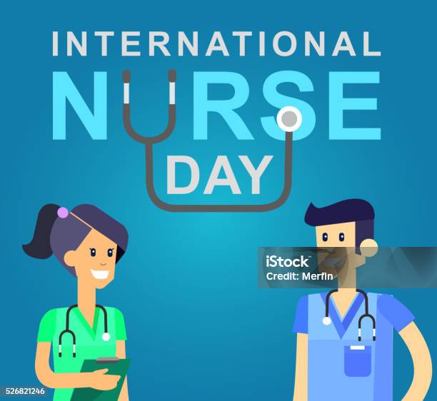 Vector Illustration For International Nurse Day Stock Illustration - Download Image Now - International Nurses Day, Nurse, Week