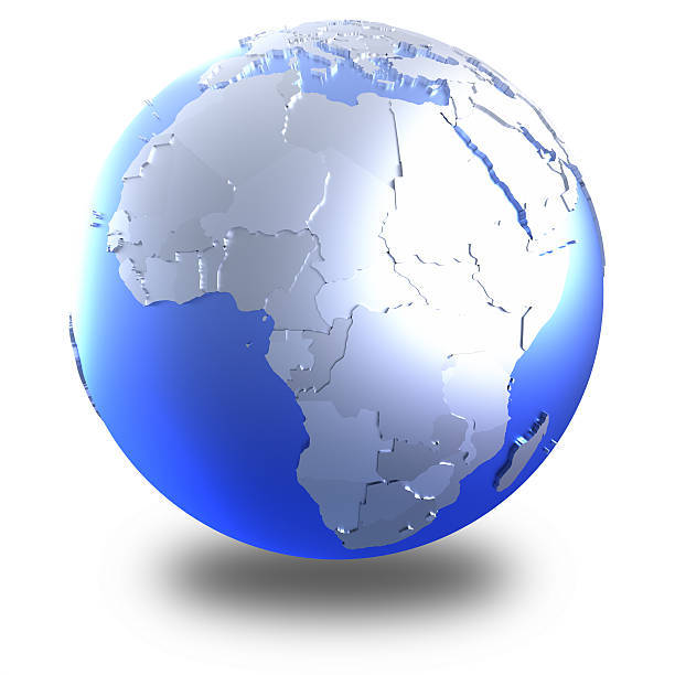 istock Africa on bright metallic Earth 526823198