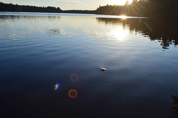 istock Beautiful sunset on the Ausable river 526824716