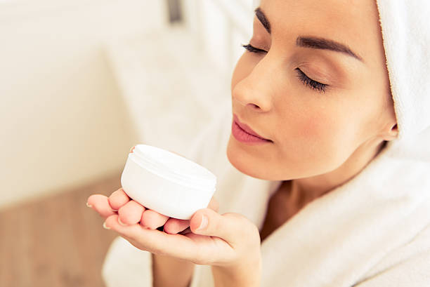 istock Beautiful girl in bathroom 526825500