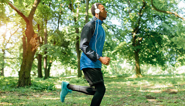 istock African Man Jogging In Nature. 526825734