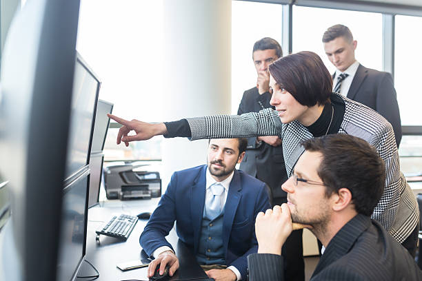istock Business team working in corporate office. 526825908