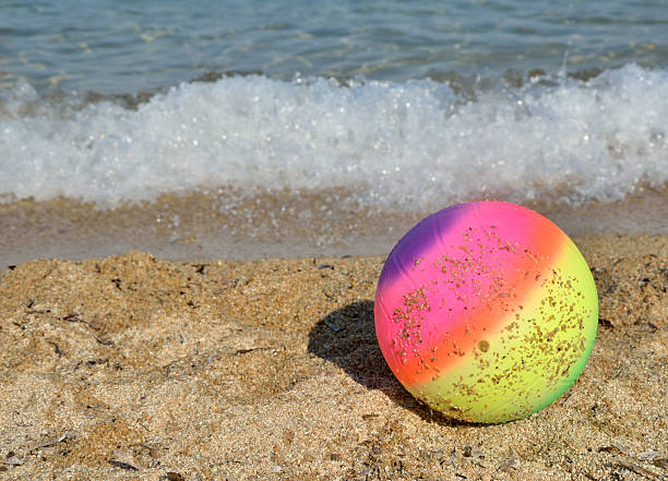 istock Colorful Ball on the Beach 526828374