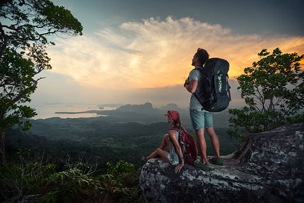 istock Hikes on top of a mountain 526829284