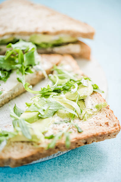 istock Healthy sandwich with avocado and chicken 526829610