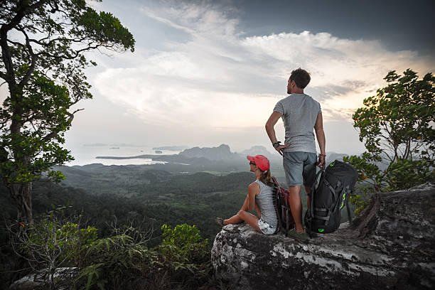 istock Hikes on top of a mountain 526829644