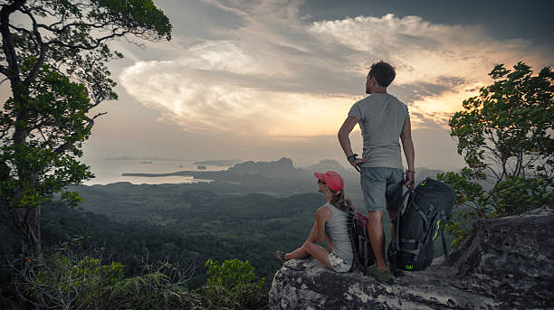 istock Hikes on top of a mountain 526829790