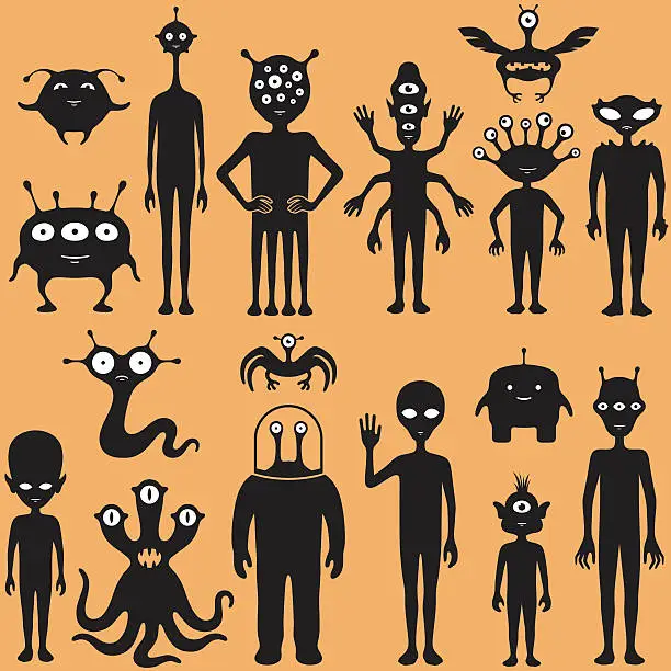 Vector illustration of Aliens