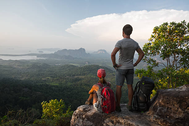istock Hikes on top of a mountain 526830382