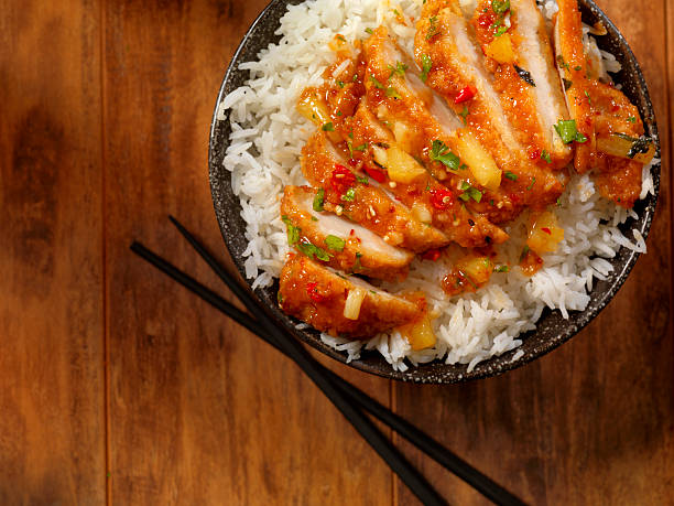 istock Sweet and Sour Chicken with Rice 526832082