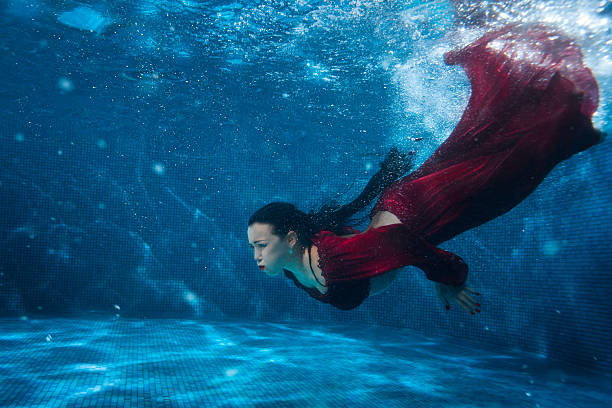 istock Woman in the pool underwater. 526832132