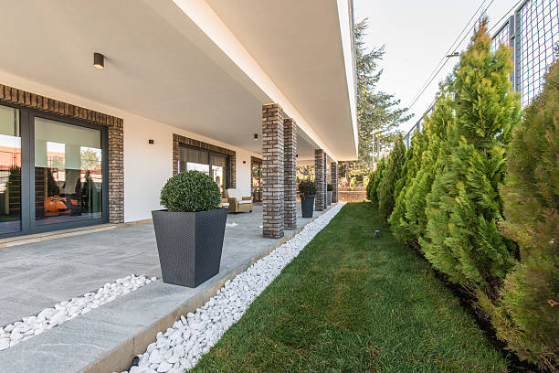 istock Stone fllor on luxury open terryce 526832180