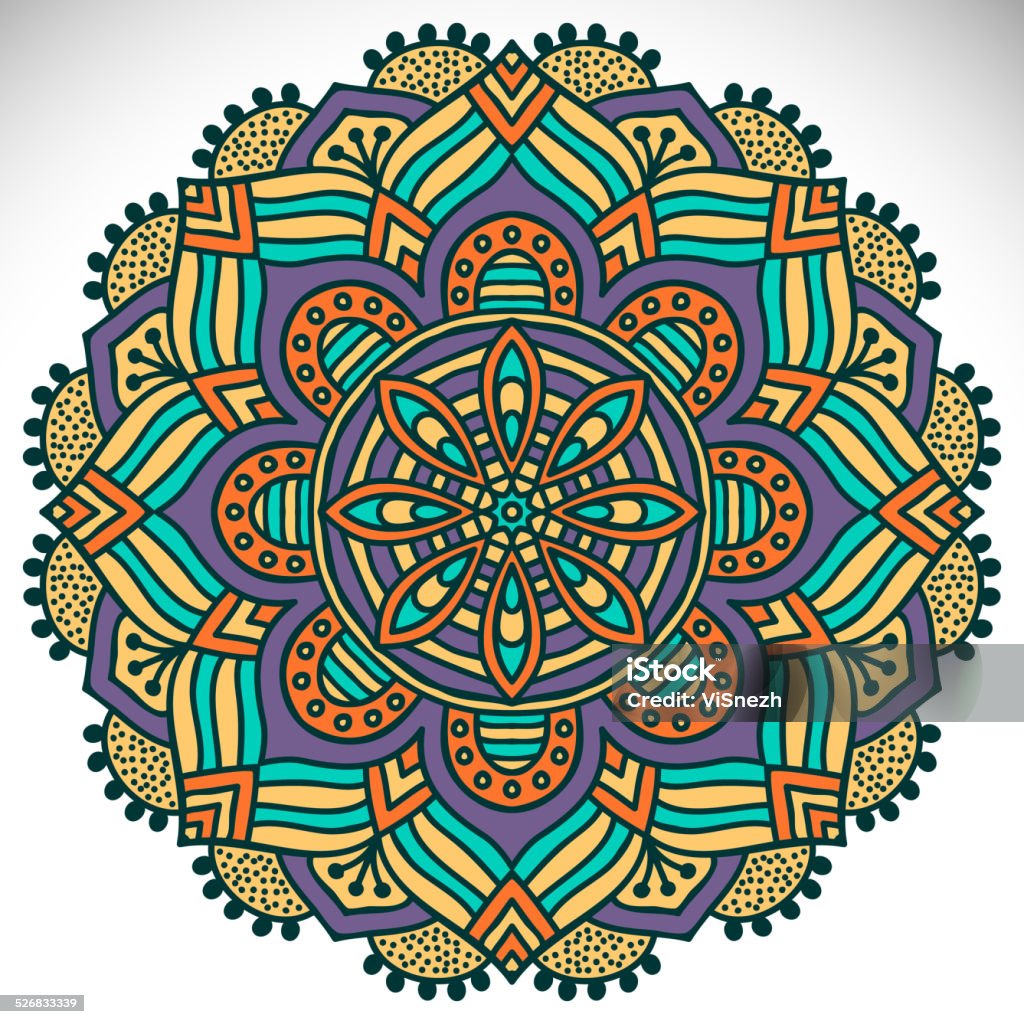 Mandala Mandala. Round Ornament Pattern. Vintage decorative elements. Hand drawn background. Islam, Arabic, Indian, ottoman motifs. Abstract stock vector