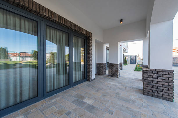 istock Modern architecture design of luxury villa exterior 526833488