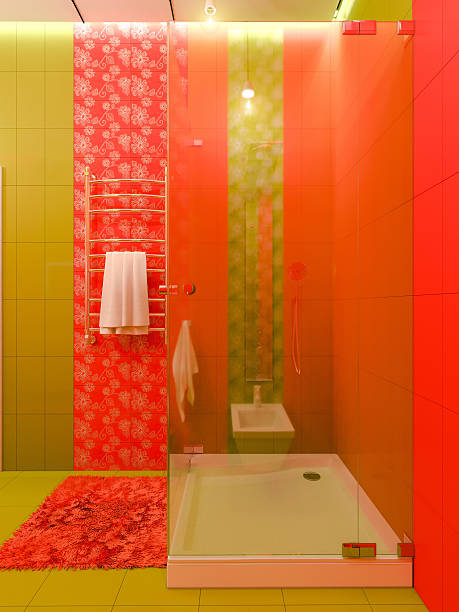 istock 3D rendering of a bathroom interior design for children. 526835340