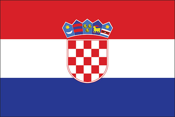 Croatia flag vector art illustration