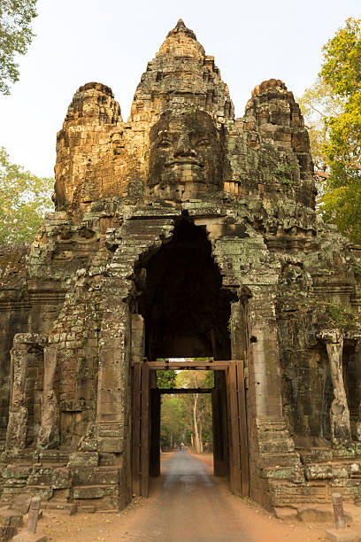 istock Stone Gate of Angkor Thom, UNESCO heritage site in Cambodia. 526838242
