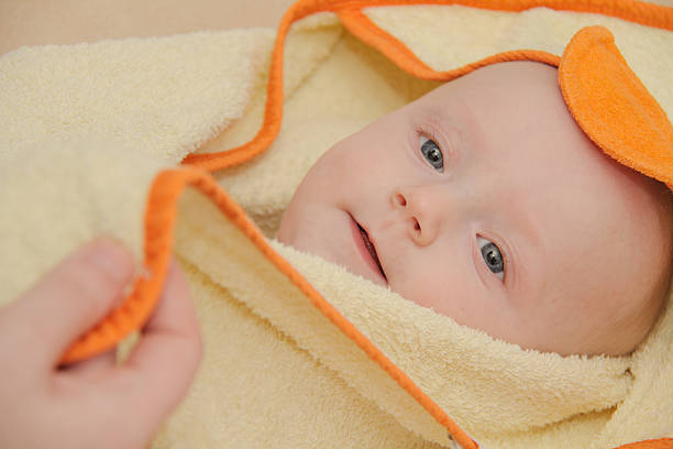 istock Beautiful baby boy,five  months old playing 526838414