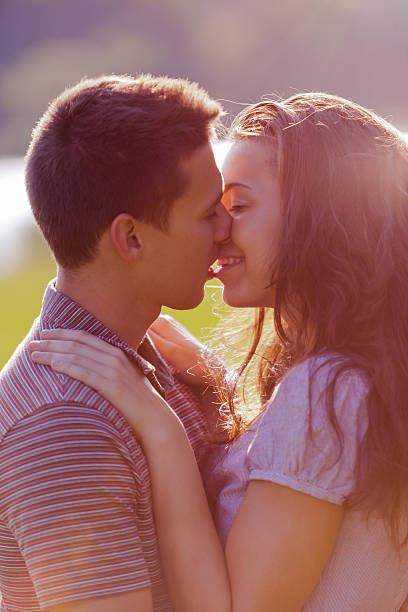 istock Happy young couple on a picnic 526841055