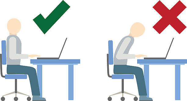 Computer Poor Posture Icon 1,300+ Bad Sitting Posture Stock Illustrations, Royalty-Free Vector ...