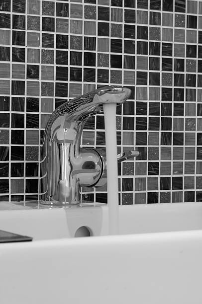 istock ceramic washbasin in hygienic condition restroom. 526844060