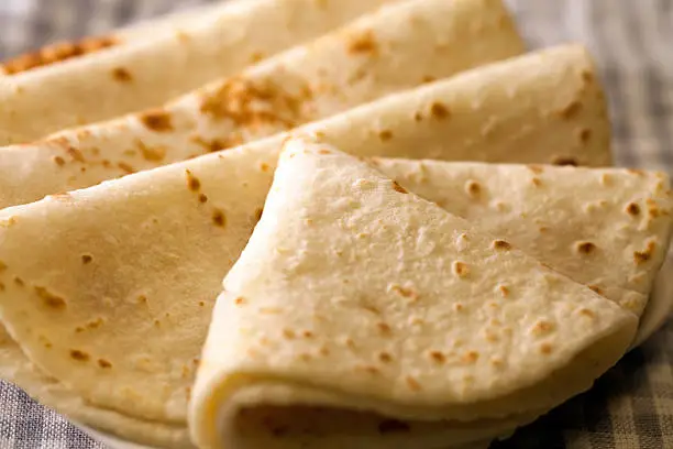 Photo of Traditional Indian Roti Ready to Serve