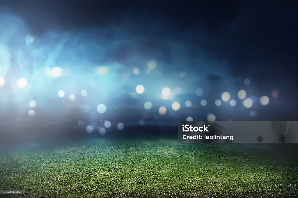 Stadion Hintergrund - Lizenzfrei Fußball Stock-Foto