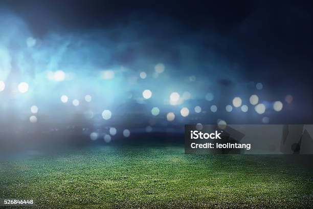 Stadion Hintergrund Stockfoto und mehr Bilder von Fußball - Fußball, Fußball-Spielball, Stadion
