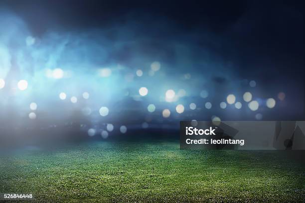 Football Stadium Background Stock Photo - Download Image Now - Soccer, Stadium, Backgrounds