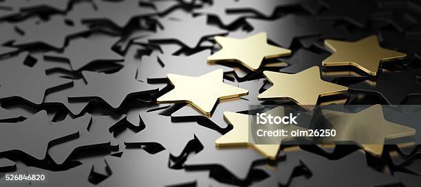 Eccellente Servizio Clienti 6 Stelle Doro - Fotografie stock e altre immagini di Premio - Premio, A forma di stella, Oro - Metallo