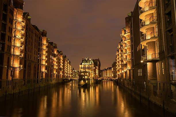 istock Hamburg Speicherstadt in the evening 526848642