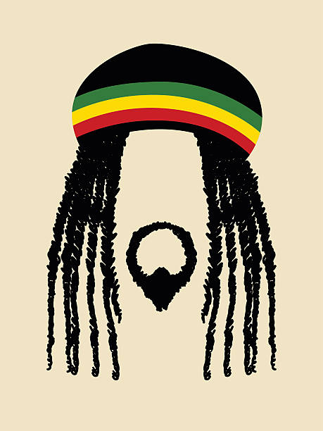 растаман - dreadlocks stock illustrations