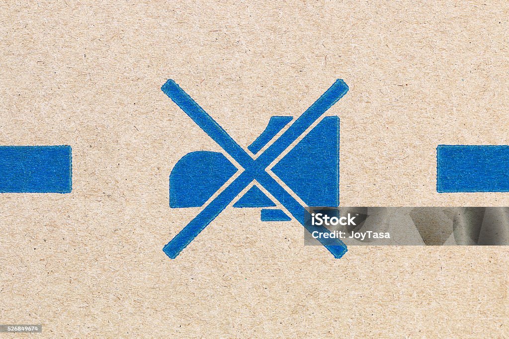 Cardboard Texture With Shoes Forbidden Sign Stock Photo - Download Image Now - Backgrounds, Boot