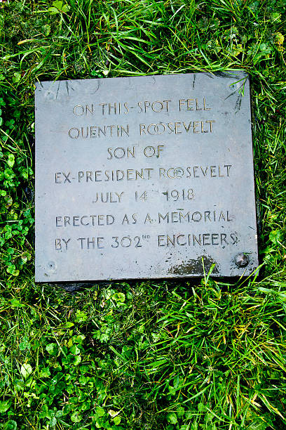 istock Quentin Roosevelt crash site marker outside Chamery, France 526853409