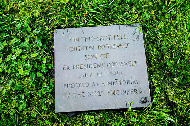 istock Quentin Roosevelt crash site marker outside Chamery, France 526853411