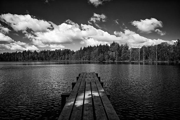 istock Refclection of clouds in sountry lake 526853493