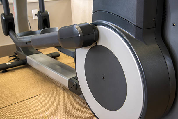 istock Indoor fitness equipment - elliptical machine 526853975