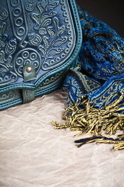 istock vintage bag and scarf 526854017