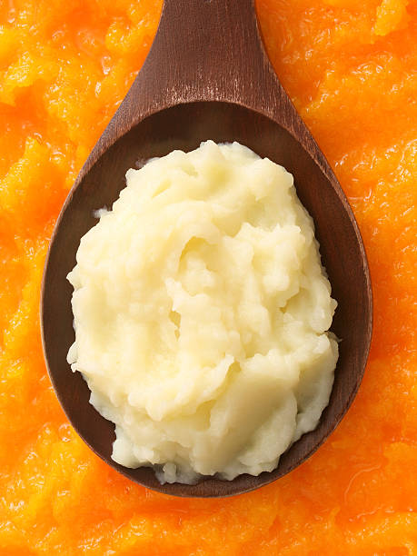 istock Potato and butternut squash purees 526854639