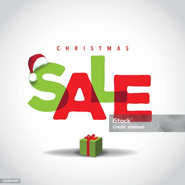 Christmas Sale Big Bright Overlapping Design Stock Illustration - Download Image Now - Bright, Business Finance and Industry, Buying